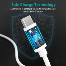 ������ ������ ����� USB 2.0 A-����/C-����,1 �. Choetech AC0002-WH - �������� 7