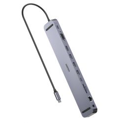   USB-C 11--1 (HDMI/VGA/LAN//USB-A/USB-C/Audio),  Choetech HUB-M20-GY