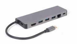   USB-C 5--1 (/HDMI/PD /   / LAN),  Cablexpert A-CM-COMBO5-05 -  2