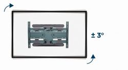 Настінний поворотний кронштейн 40” - 80” (до 50 кг) Gembird WM-80STR-01 - Картинка 10