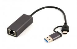ó   USB type-A / type-C ( ),  Cablexpert A-USB3AC-LAN-01 -  1