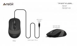 ���� ������� �������� Fstyler, USB, 1600 dpi, ���� A4Tech FM10ST (Grey) - �������� 8