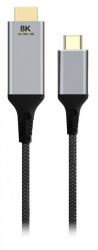  USB-C  HDMI, 8K 60 , 2  Cablexpert A-CM-HDMIM8K-2M