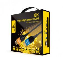Кабель оптичний (AOC) HDMI V.2.1, 8К 60Гц/4К 120Гц, позолочені конектори, 30 м Cablexpert CC-HDMI8K-AOC-30M - Картинка 3