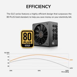 ���� �������� 850 ��, 80 Plus Gold, Modular, 135 �� Silent Fan, 8SATA + 4PCI-E Cougar GLE850 - �������� 17