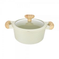 Кастрюля із литого алюмінію з кришкою, серія "RAN", =20 см, h=9.5 см, 2.4 л RESTO 93801 - Картинка 2