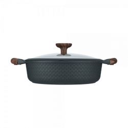 Сотейник із литого алюмінію, 2 ручки, з кришкою, серія "RAN", =28 см, h=8.0 см, 4.1 л RESTO 93906 - Картинка 3