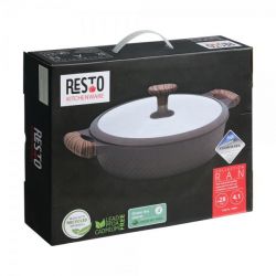 Сотейник із литого алюмінію, 2 ручки, з кришкою, серія "RAN", =28 см, h=8.0 см, 4.1 л RESTO 93906 - Картинка 18