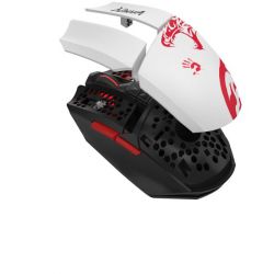 Миша ігрова бездротова Bloody, 2.4 ГГц, вбудований акумулятор, оптична 12000 CPI, біла з малюнком R36 Ultra (Naraka) - Картинка 7