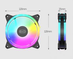 ���������� 120 mm, ARGB, Hydraulic Bearing, 4Pin PCCOOLER F3 T120 ARGB BK - �������� 6