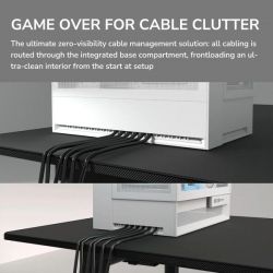 Ігровий корпус, 4*160mm, ARGB Fan Pre-installed, Type-C x1, USB3.0 x2, Audio x1 Cougar OMNY X RGB White - Картинка 13