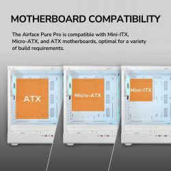 Ігровий корпус, 3*120mm ARGB, 1*120mm ARGB вентилятори передвстановлені, ATX/mATX/mini-ITX, скляне вікно Cougar AIRFACE PURE PRO Black - Картинка 20