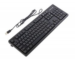 Клавіатура дротова Fstyler, вологозахист, USB A4Tech FKS12 (Black) - Картинка 4