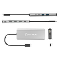  USB-C 6--1 (HDMI/PD/USB-A/USB-C/LAN),  J5create JCD403-N -  3