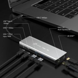  USB-C 6--1 (HDMI/PD/USB-A/USB-C/LAN),  J5create JCD403-N -  4