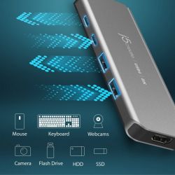  USB-C 5--1 (/HDMI/PD/LAN),  J5create JCH453-N -  7