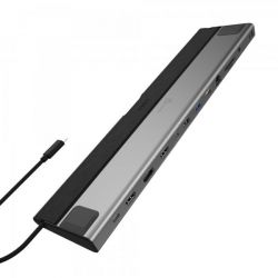 Док станція USB-C 12-в-1 (HDMI/DP/PD/USB-A/USB-C/LAN/картридер/аудіо) J5create JCD554-N - Картинка 2