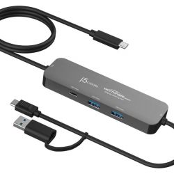 Адаптер-перемикач КМ / хаб 2-USB-A/1 USB-C J5create JCH462-N - Картинка 2