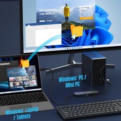 Адаптер-перемикач КМ / хаб 2-USB-A/1 USB-C J5create JCH462-N - Картинка 5