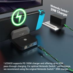 Док станція Nintendo Switch (HDMI/PD/USB-A/USB-C/LAN) J5create JCD620-N - Картинка 10