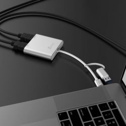 - USB-C/A  2 HDMI (2  ) J5create JCA365-N -  6