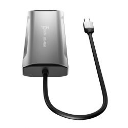 Док станція USB-C 10Gbps, 7-в-1 (хаб/HDMI/PD/картридер), сірий J5create JCD393-N - Картинка 4