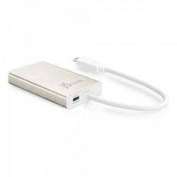Мультиадаптер USB-C 5-в-1 (хаб/HDMI/PD/LAN), сірий J5create JCA374-N - Картинка 2