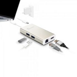 Мультиадаптер USB-C 5-в-1 (хаб/HDMI/PD/LAN), сірий J5create JCA374-N - Картинка 4