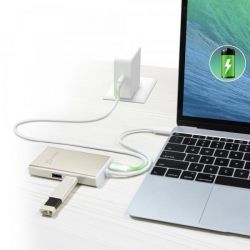 Мультиадаптер USB-C 5-в-1 (хаб/HDMI/PD/LAN), сірий J5create JCA374-N - Картинка 10