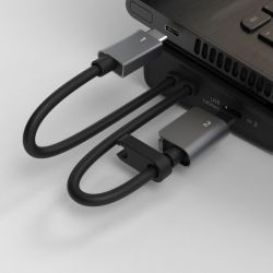 Док станція USB-C 10Gbps, 12-в-1 (слот M2 NVMe/хаб/HDMI/DP/PD/картридер/LAN), сірий J5create JCD552-N - Картинка 6