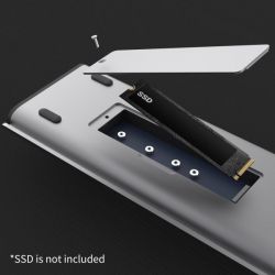 Док станція USB-C 10Gbps, 12-в-1 (слот M2 NVMe/хаб/HDMI/DP/PD/картридер/LAN), сірий J5create JCD552-N - Картинка 8