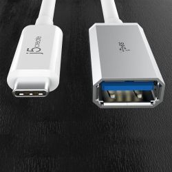 Кабель-адаптер OTG USB 3.1, USB-C тато/USB-A-мамо, 0.1 м J5create JUCX05-N - Картинка 5