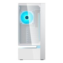 Ігровий корпус,1* Unity 240mm ARGB PWM & 1*120 mm ARGB передвстановлені, Type-C x1, USB3.0 x2, Audio x1 Cougar CFV235 Vision White - Картинка 2