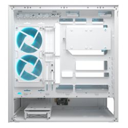 Ігровий корпус,1* Unity 240mm ARGB PWM & 1*120 mm ARGB передвстановлені, Type-C x1, USB3.0 x2, Audio x1 Cougar CFV235 Vision White - Картинка 7