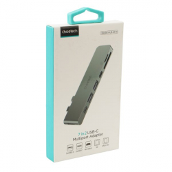 ��� ������� USB-C 7-�-1 (HDMI/��������/USB-A/USB-C), ��� MacBook Pro/Air, ������� Choetech HUB-M14-GY-V2 - �������� 4