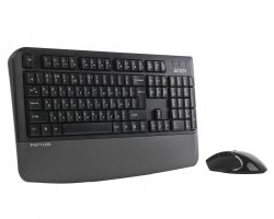 Комплект бездротовий Fstyler клавіатура+миша безшумна, USB A4Tech FG2500S Plus (Grey) - Картинка 3