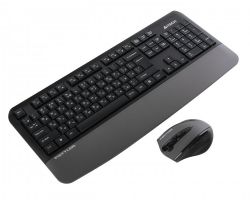 Комплект бездротовий Fstyler клавіатура+миша безшумна, USB A4Tech FG2500S Plus (Grey) - Картинка 4