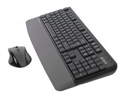 Комплект бездротовий Fstyler клавіатура+миша безшумна, USB A4Tech FG2500S Plus (Grey) - Картинка 5