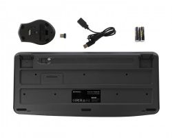 Комплект бездротовий Fstyler клавіатура+миша безшумна, USB A4Tech FG2500S Plus (Grey) - Картинка 7