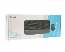 Комплект бездротовий Fstyler клавіатура+миша безшумна, USB A4Tech FG2500S Plus (Grey) - Картинка 8