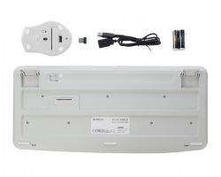 Комплект бездротовий Fstyler клавіатура+миша безшумна, USB A4Tech FG2500S Plus (White) - Картинка 7