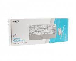 Комплект бездротовий Fstyler клавіатура+миша безшумна, USB A4Tech FG2500S Plus (White) - Картинка 8