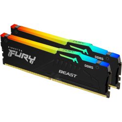KINGSTON  ' 64GB DDR5 5600MHz Fury Beast RGB (2 x32)  KF556C40BB2AK2-64