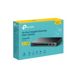 Комутатор 10-портовий гігабітний настільний із 8-п ортовим PoE+ TP-Link, LS1210GP LS1210GP - Картинка 4