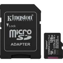 KINGSTON ����� ���'�� 128GB microSDXC Canvas Select Plus G en3 150MB/s A1 Card + Adapter SDCS3/128GB