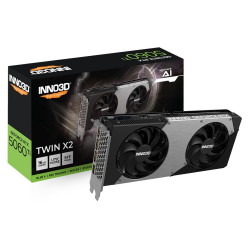 ³ GeForce RTX 5060 Ti Twin X2 16GB GDDR7  128-bit 2572 28Gbps 3xDP+HDMI Dual Slot INNO3D RTX 5060 Ti 16GB TWINX2