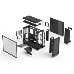 ������ FRACTAL DESIGN Meshify 3 XL Black RGB TG LT (FD-C-MES3X-04) - �������� 14