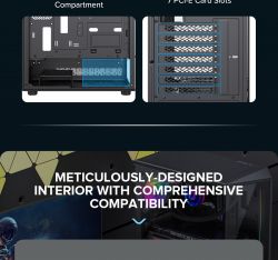 GAMEMAX ������ ����'������� Midi ATX ��� ����� ��������  ATX,ATX, M-ATX,ITX, Tempered Glass,Mesh,USB2.0x1,U Vista COC AB - �������� 27