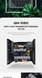 GAMEMAX Блок живлення ATX 1050W, 80 Bronze , fan 140mm,ful ly modularOVP, UVP, OTP, OCP, OLP, OPP, SCP GM-1050 Modular - Картинка 15