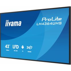 IIYAMA 42.5" 16:9 VA �� ������, 3840�2160, 500 ��/�2, 24 /7, �� ������ 14, 2xHDMI/1xUSB-C/2xUSB 2.0, SP 2x LH4364UHS-B1AG - �������� 6